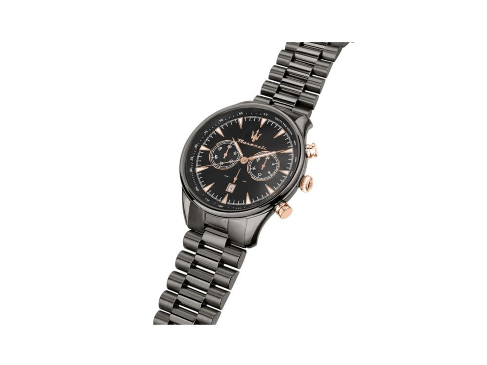 Maserati Tradizione Quartz Uhr, PVD Gun Metal, Grau, 45 mm, R8873646001
