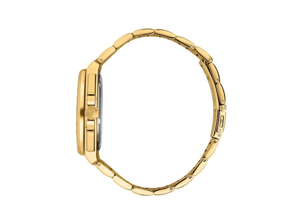 Maserati Velocitá Quartz Uhr, PVD Gold, Blau, 43 mm, R8873652002