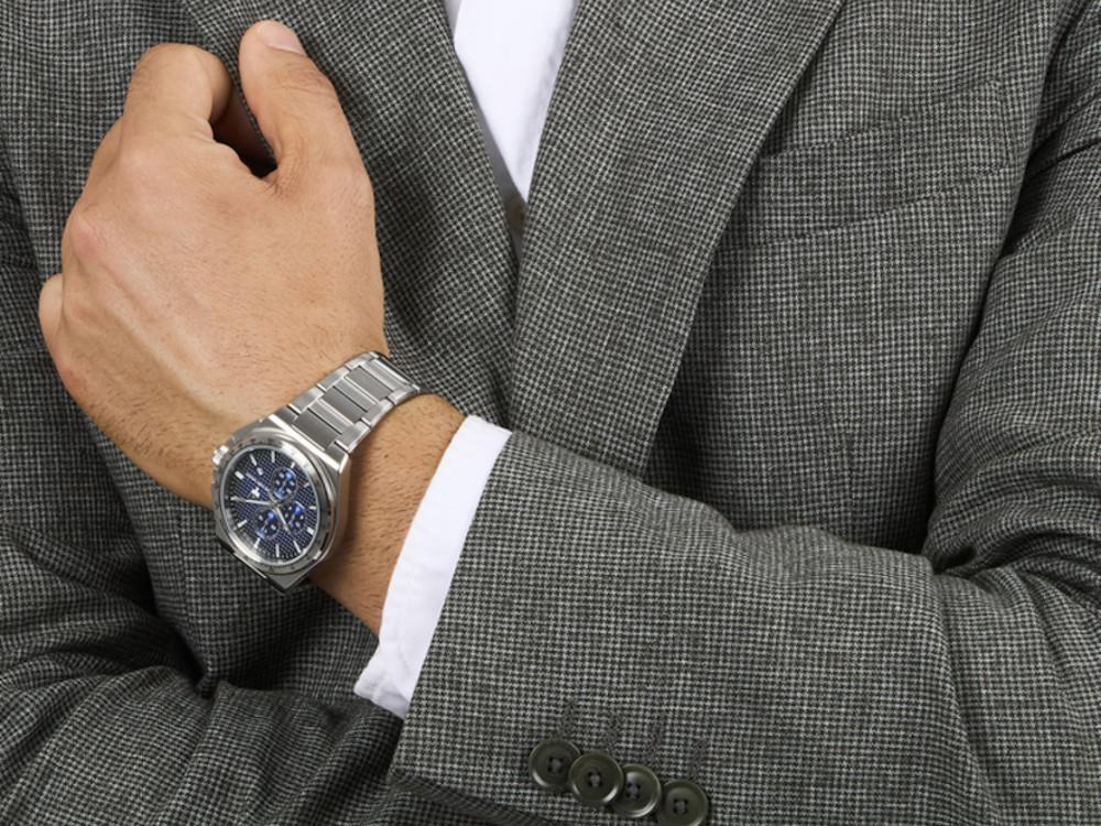 Maserati Velocitá Slim Quartz Uhr, Blau, 41 mm, R8873653003