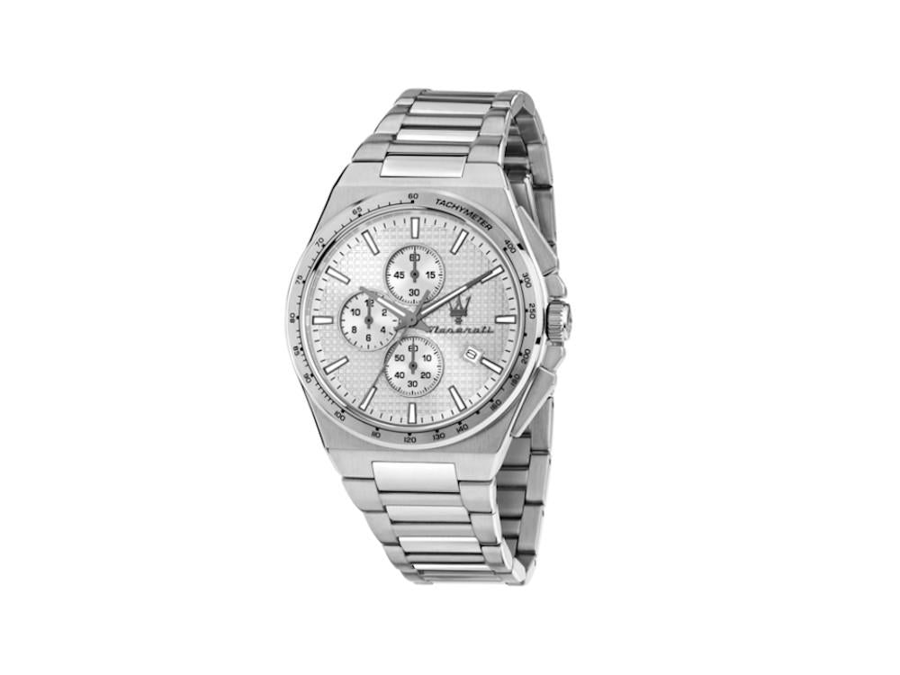 Maserati Velocitá Slim Quartz Uhr, Silber, 41 mm, R8873653005