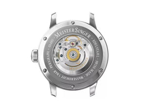 Meistersinger Perigraph Automatik Uhr, SW 200, 43 mm, Weiss, AM1001G-MGB20