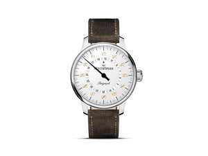 Meistersinger Perigraph Automatik Uhr, SW 200, 43 mm, Weiss, AM1001G-SV02