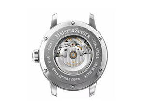 Meistersinger N3 Automatik Uhr, SW 200, 43 mm, Weiss, 38Stunde, AM901G-MGB20