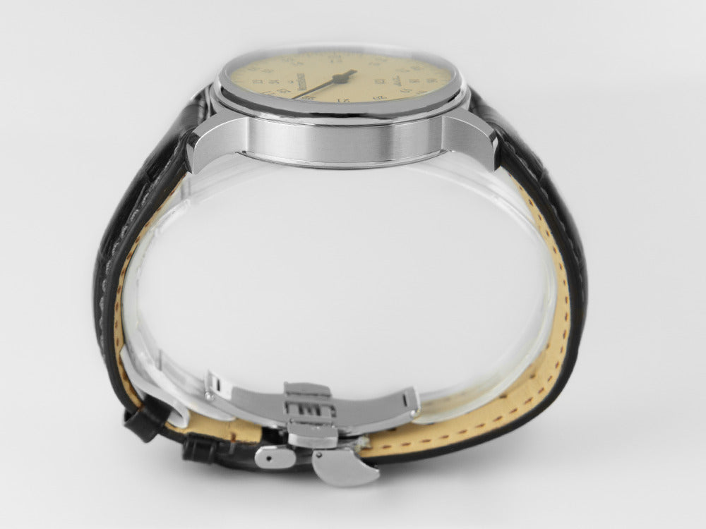 Meistersinger Bell Hora Automatik Uhr, SW 200, Beige, 43 mm, BHO913-SG02