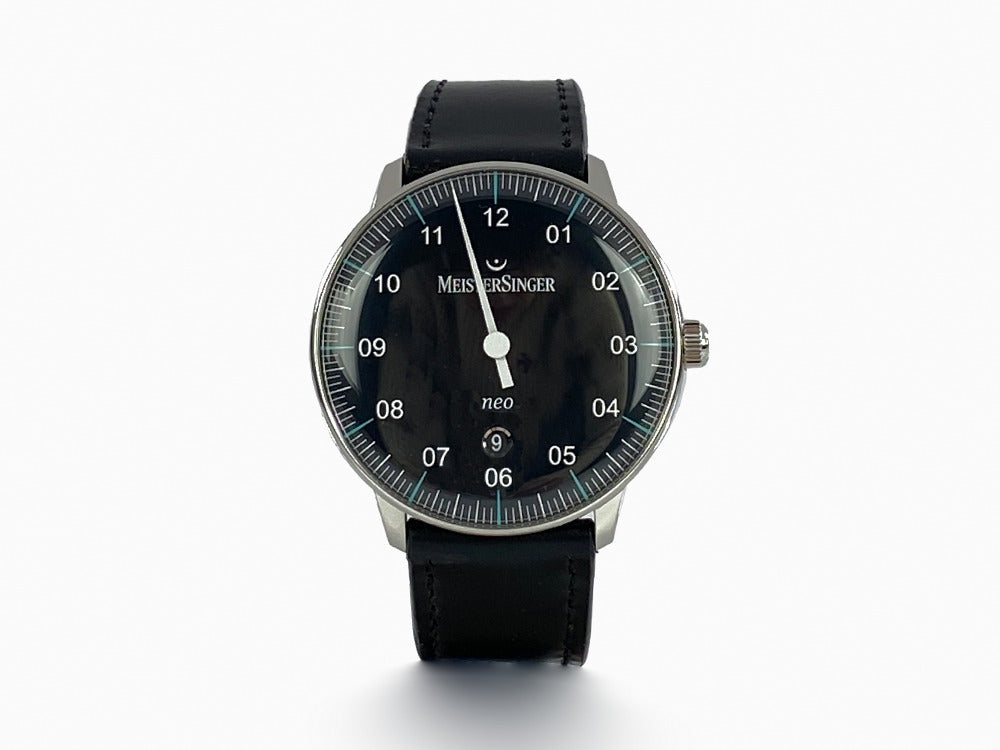 Meistersinger Neo Plus Azureblue Automatik Uhr, Tag, NE402T