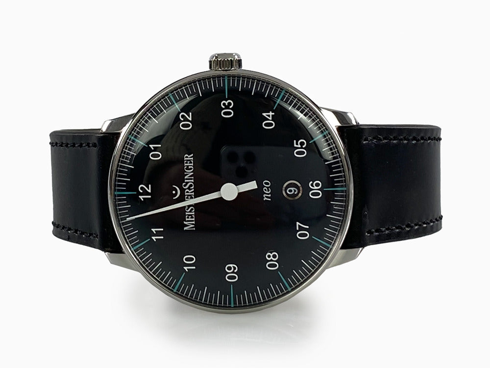 Meistersinger Neo Plus Azureblue Automatik Uhr, Tag, NE402T