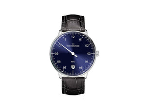 Meistersinger Neo Sunburst Blue Automatik Uhr, 36 mm, Schwarz, NE908N-SG01