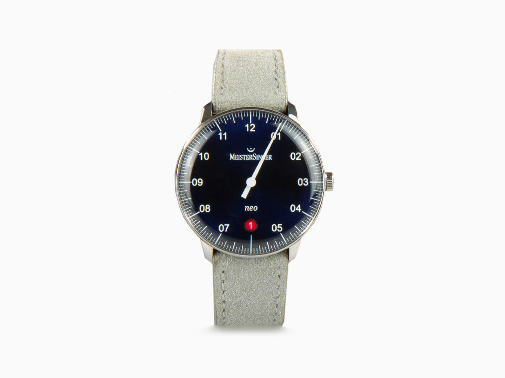 Meistersinger Neo Automatik Uhr, ETA 2824-2, 36mm. Lederband, NE908N-SV16