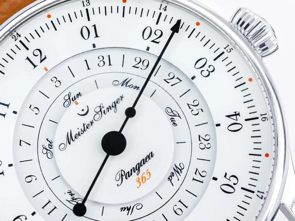 Meistersinger Pangaea Day Date Automatik Uhr, 40 mm, Weiss, PDD365901-SG03W