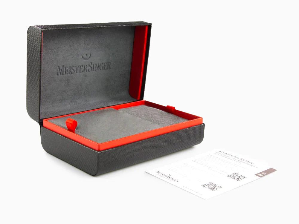 Meistersinger Unomat Automatik Uhr, SW-400, 43 mm, Schwarz, UN902