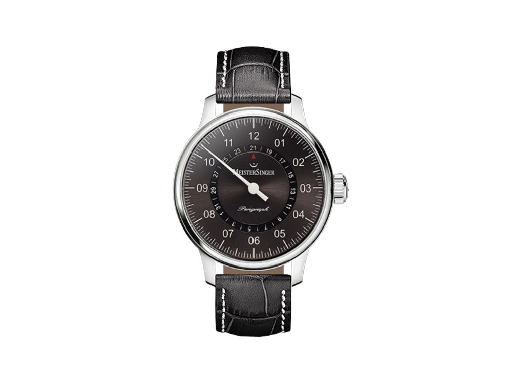 Meistersinger Perigraph Automatik Uhr, ETA 2824-2, 43mm, Sunburst anthracite