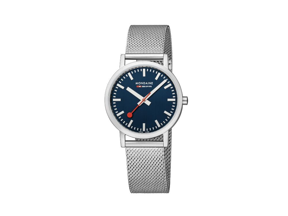 Mondaine SBB Classic Quartz Uhr, Blau, 36 mm, A660.30314.40SBJ