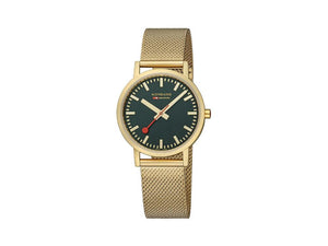 Mondaine Classic Quartz Uhr, Grün, 36 mm, A660.30314.60SBM
