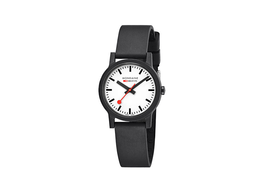 Mondaine Essence Quartz Uhr, Ökologisch - recycelt, 32mm, MS1.32110.RB