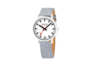 Mondaine Essence Quartz Uhr, Ökologisch - recycelt, Weiss, 41 mm, MS1.41110.LD