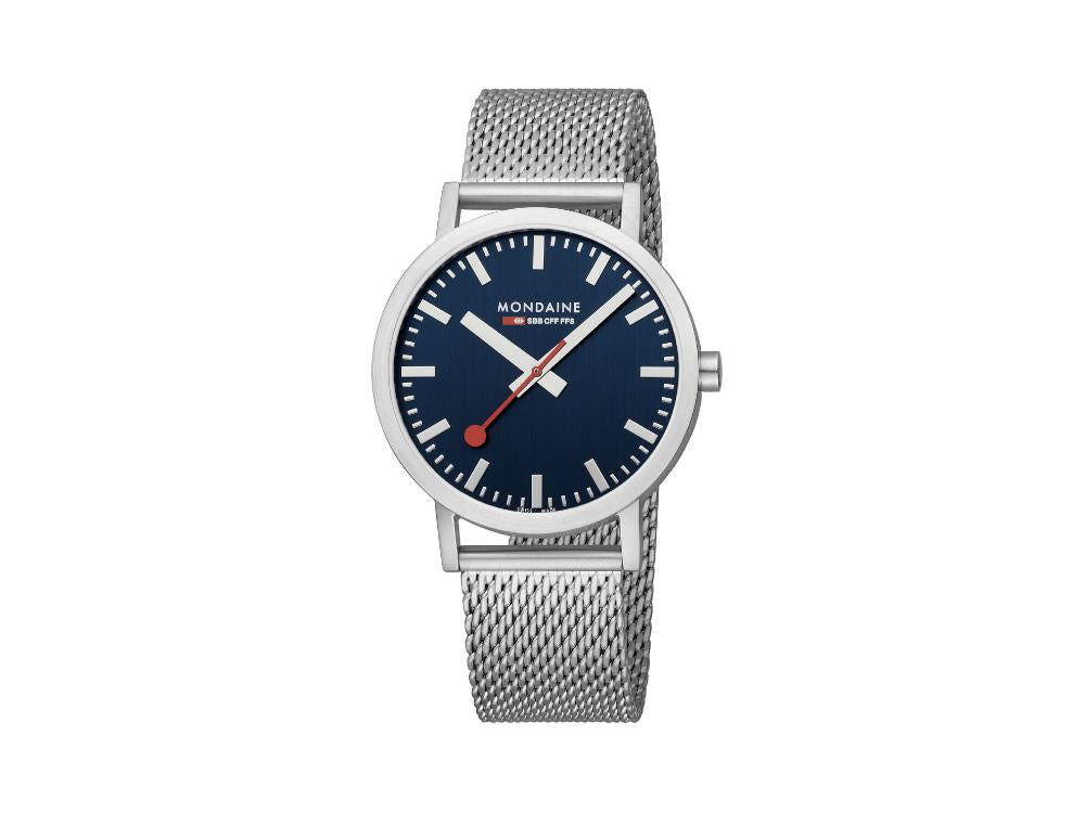 Mondaine SBB Classic Quartz Uhr, Blau, 40 mm, A660.30360.40SBJ