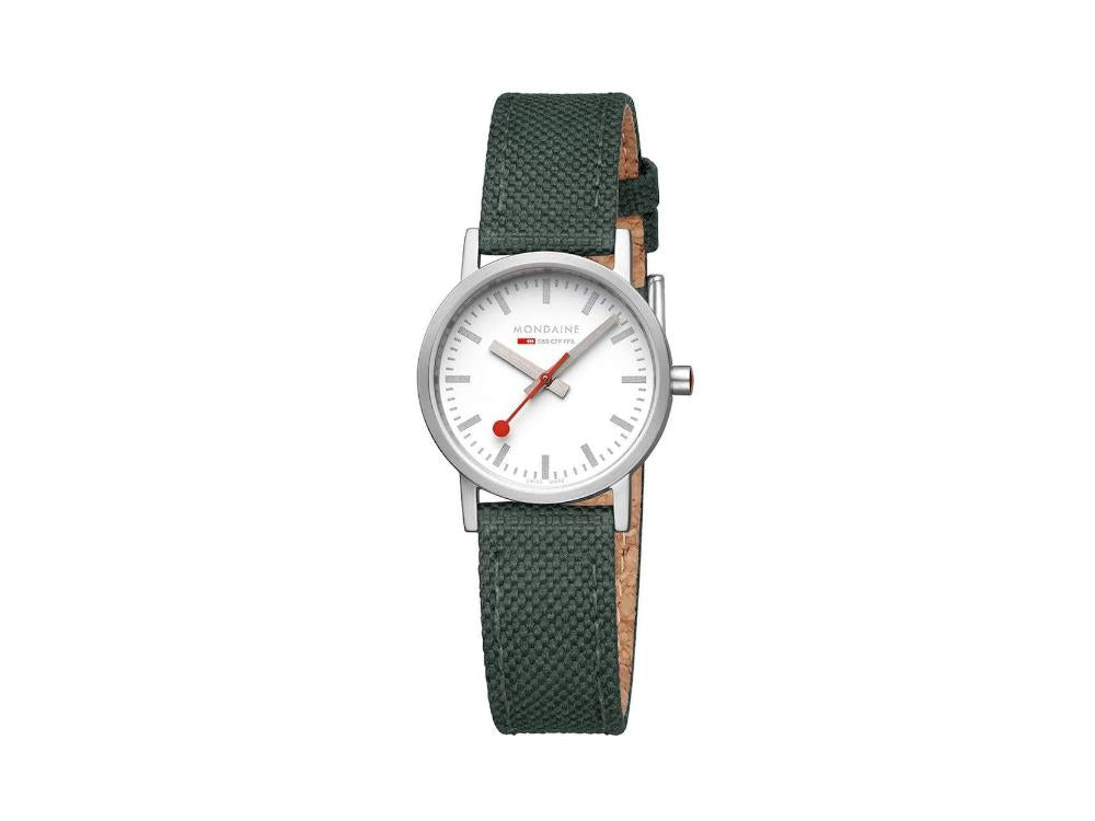 Mondaine SBB Classic Quartz Uhr, Weiss, 30 mm, Gebilde, A658.30323.17SBS