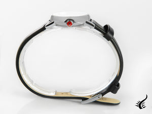 Mondaine SBB Evo2 Petite Quartz Uhr, Weiss, 26mm, Lederband, MSE.26110.LB