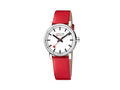 Mondaine SBB Evo2 Quartz Uhr, Weiss, 35 mm, Lederband, MSE.35110.LC