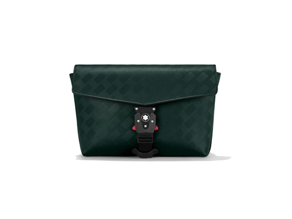 Montblanc Extreme 3.0 Envelope Bag mit Schloss, Leder,  Grün, Klappe, 130615