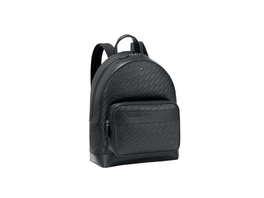 Montblanc M Gram 4810 Rucksack, Leder, Leder, Schwarz, 128618