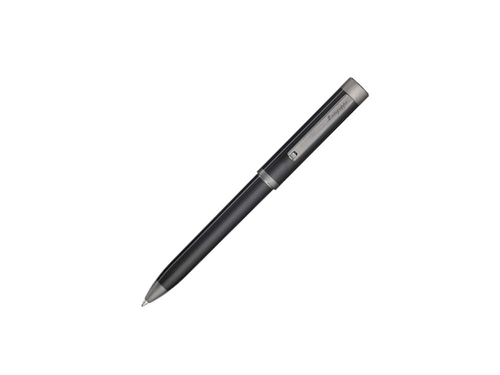 Montegrappa Zero Kugelschreiber, Schwarzes Edelharz, Ultra Black, ISZEIBIC