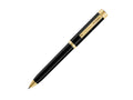 Montegrappa Zero Kugelschreiber, Schwarzes Edelharz, Gelbgold, ISZETBBY