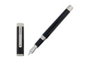 Montegrappa Zero Füllfederhalter, Edelharz, Palladium IP, ISZEI-IP - Nib B
