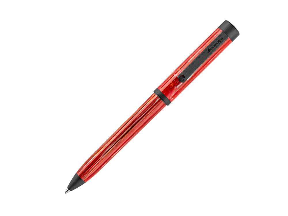 Montegrappa Zero Zodiac Aries Kugelschreiber, Rot, Edelstahl PVD, ISZEZBIC-R3