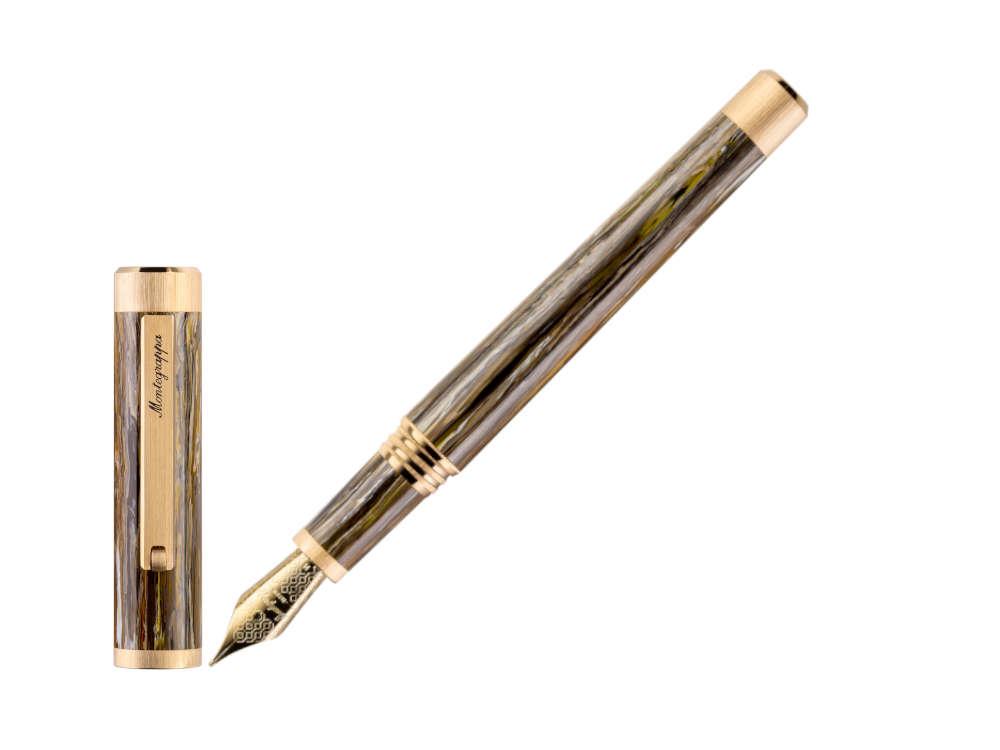 Montegrappa Zero Zodiac Capricorn Füllfeder Edelstahl, ISZEZ-IY-M3