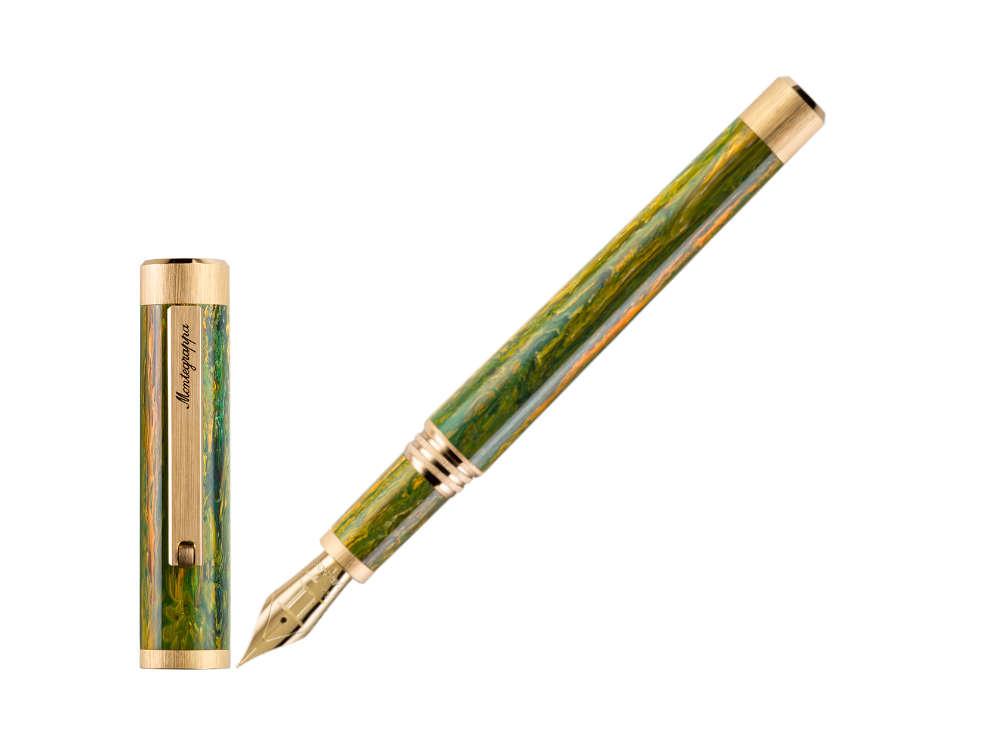 Montegrappa Zero Zodiac Gemini Füllfederhalter, 14K, LE, ISZEZ-4Y-G7