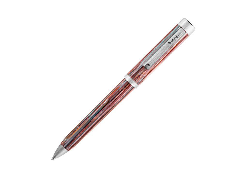 Montegrappa Zero Zodiac Pisces Kugelschreiber, Rose, Edelstahl, ISZEZBIP-S2