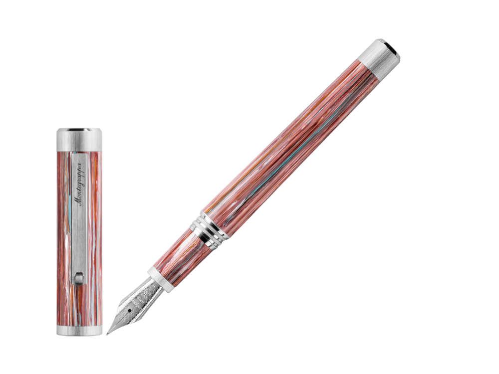 Montegrappa Zero Zodiac Pisces Füllfederhalter, Edelstahl, ISZEZ-IP-S2