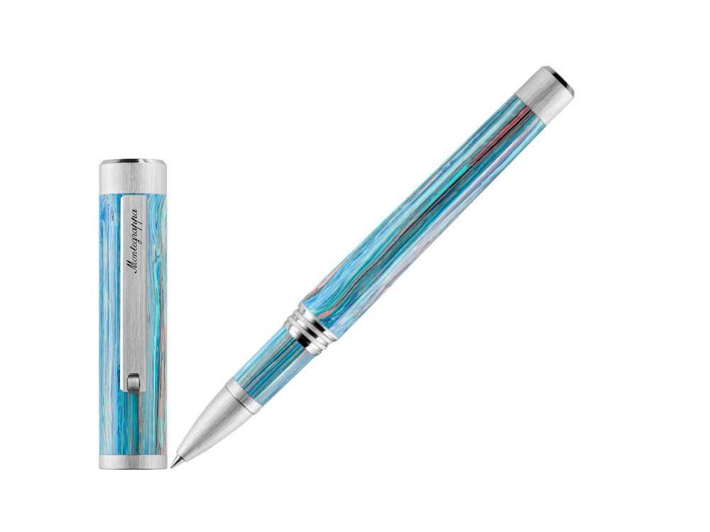 Montegrappa Zero Zodiac Taurus Roller, Montegrappite, Blau, ISZEZRIP-A1