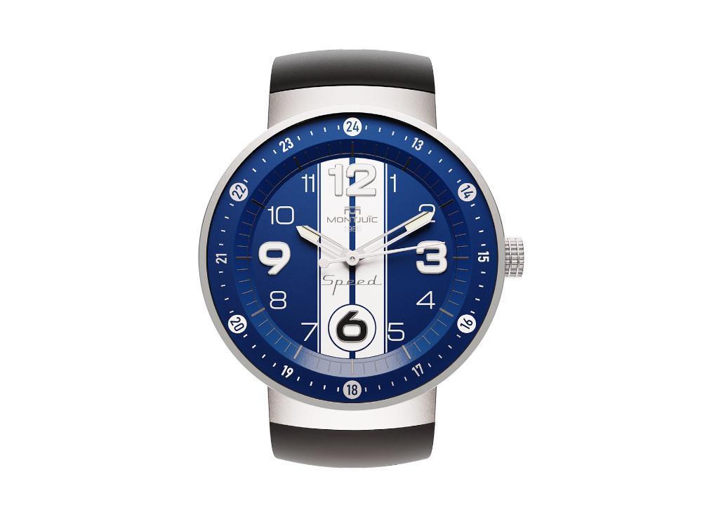 Montjuic Special Quartz Uhr, Edelstahl 316L , Blau, 43 mm, MJ1.1004.S