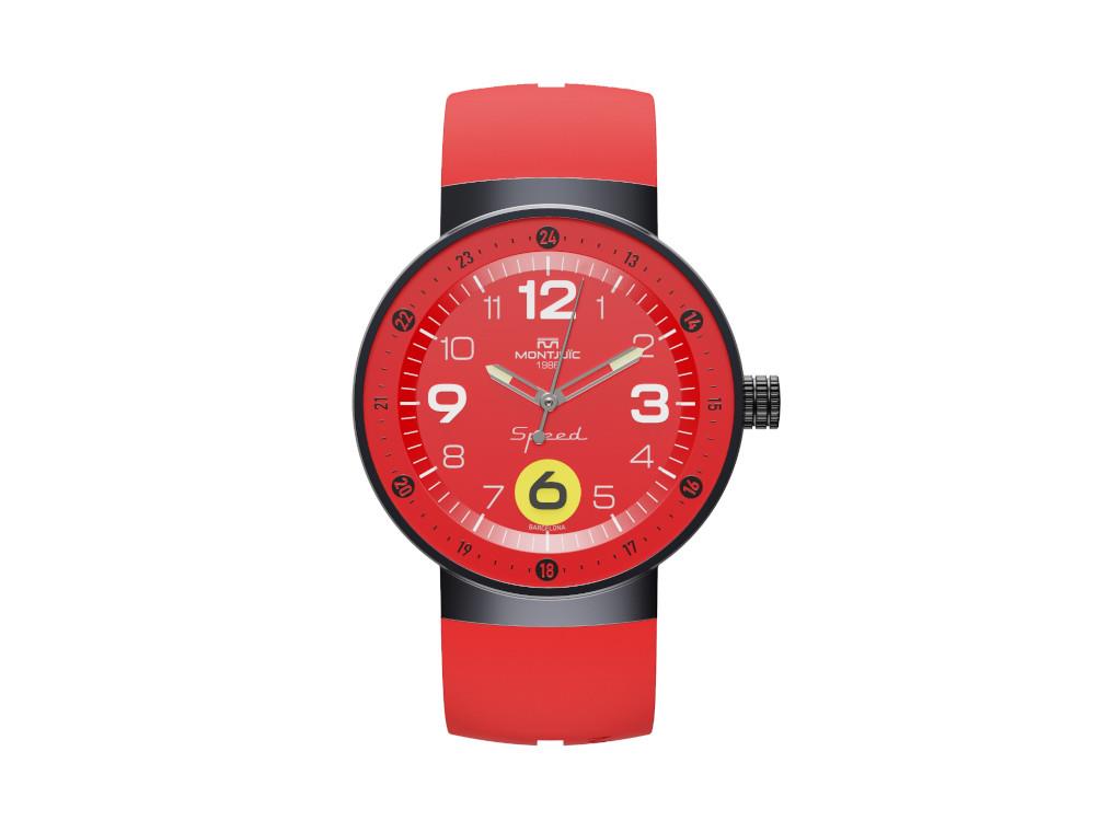 Montjuic Speed Special Racing Series Quartz Uhr, Rot, 43 mm, MJ1.1510.B