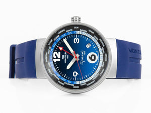 Montjuic Speed GMT Quartz Uhr, Edelstahl, Schwarz, 43 mm, MJ3.0404.S