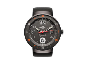 Montjuic Standard Quartz Uhr, Edelstahl 316L , Schwarz, 43 mm, MJ1.0101.B