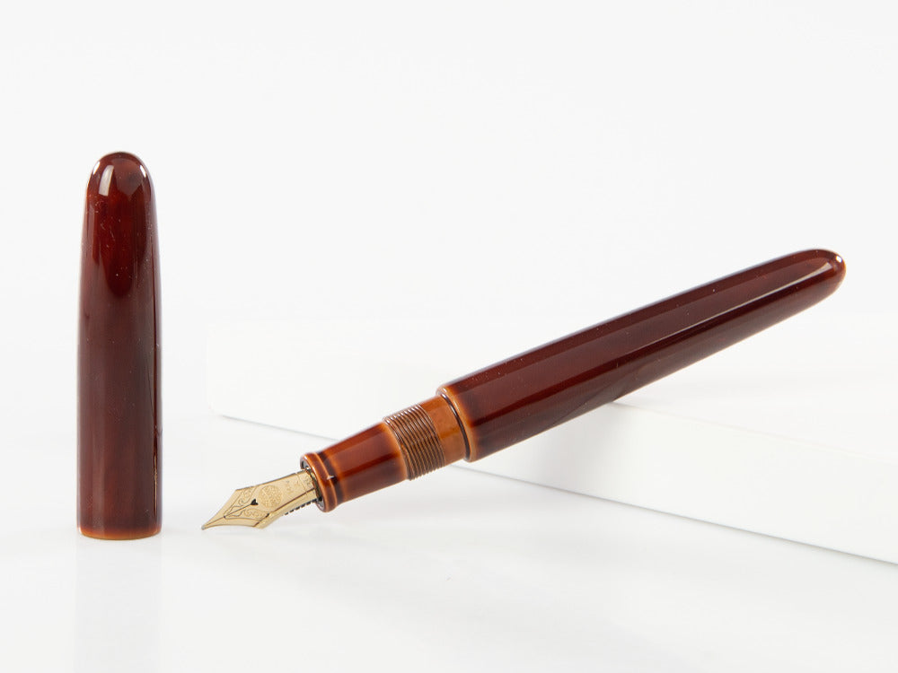 Nakaya Cigar Toki-Tamenuri Füllfederhalter Portable, Ebonite