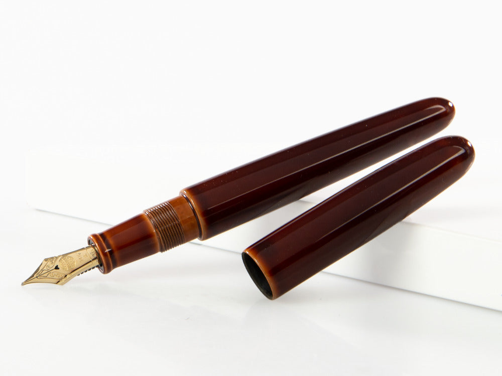 Nakaya Cigar Toki-Tamenuri Füllfederhalter Portable, Ebonite