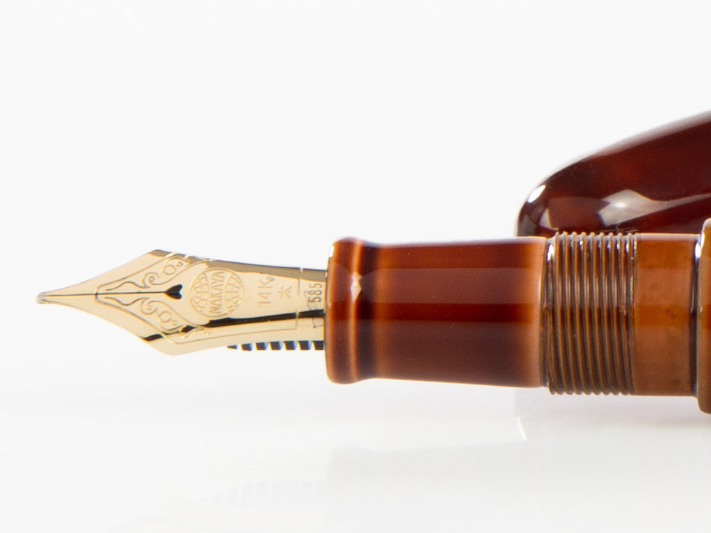 Nakaya Cigar Toki-Tamenuri Füllfederhalter Portable, Ebonite