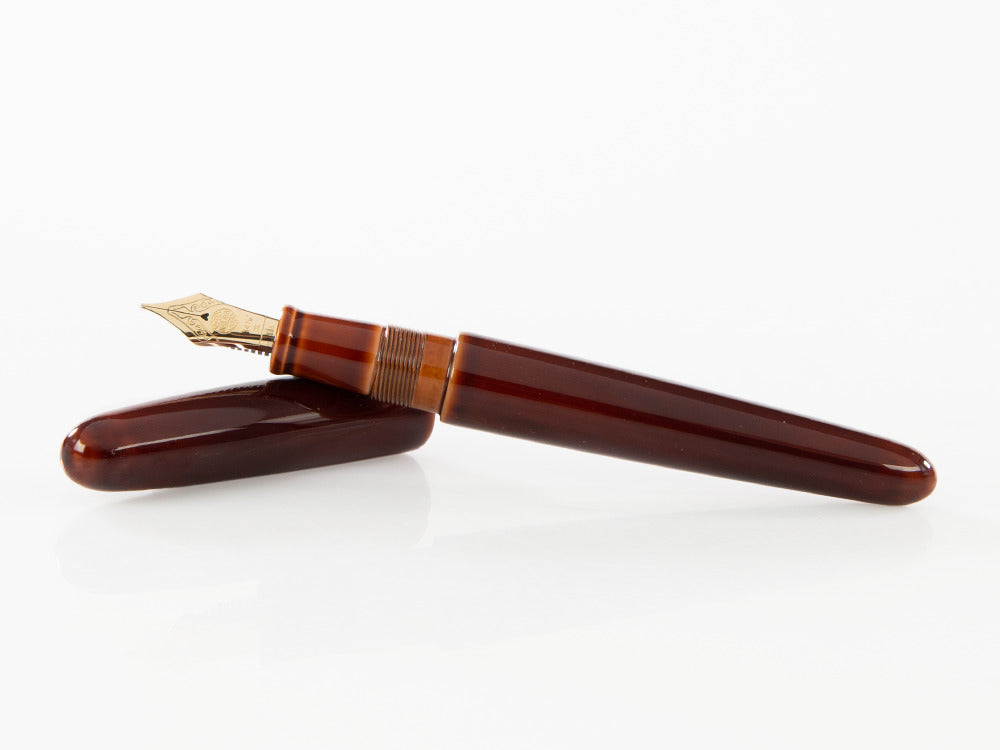 Nakaya Cigar Toki-Tamenuri Füllfederhalter Portable, Ebonite