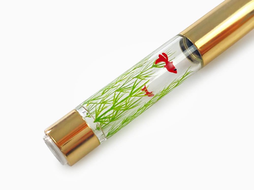 Nakaya Accesorios Konverter Maki-e converter, Gold fishes and plant