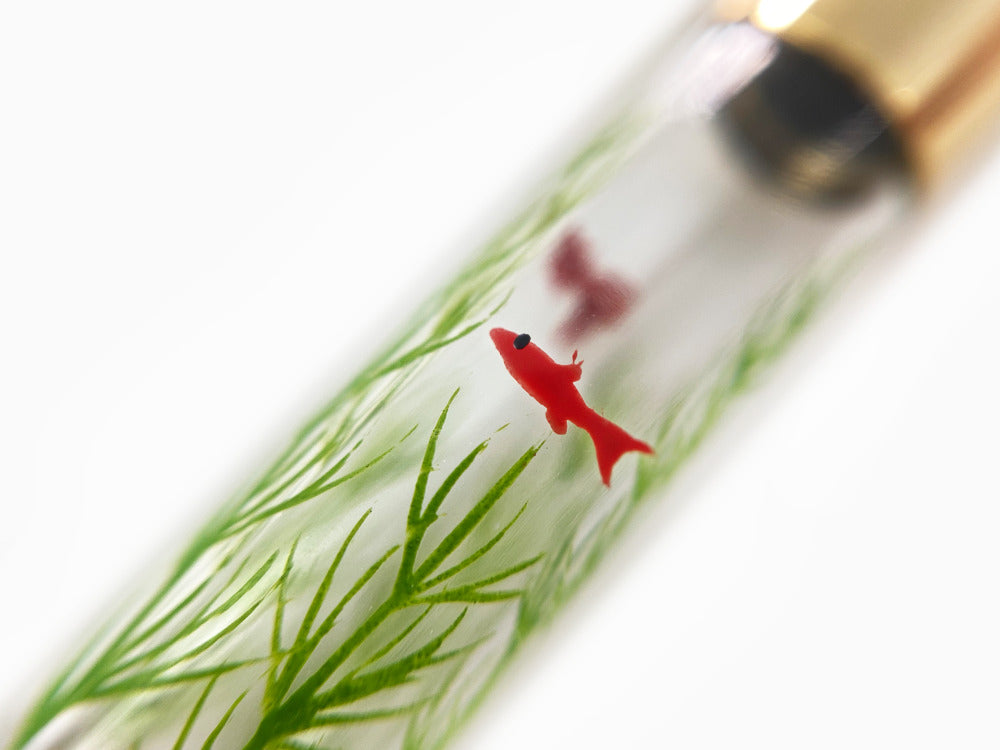 Nakaya Accesorios Konverter Maki-e converter, Gold fishes and plant