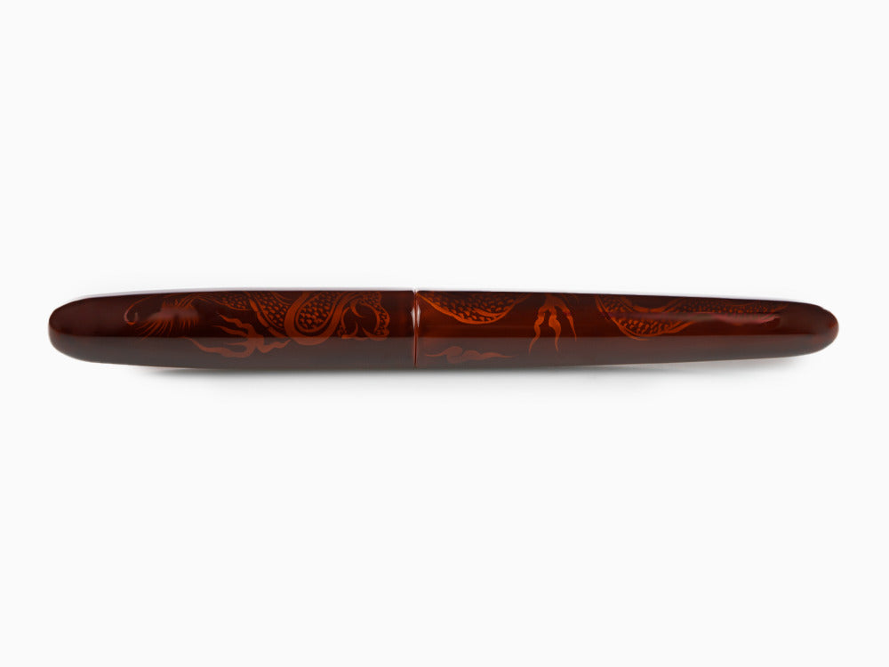 Nakaya Makie Füllfederhalter, Aka-Tamenuri, Portable, Ebonite