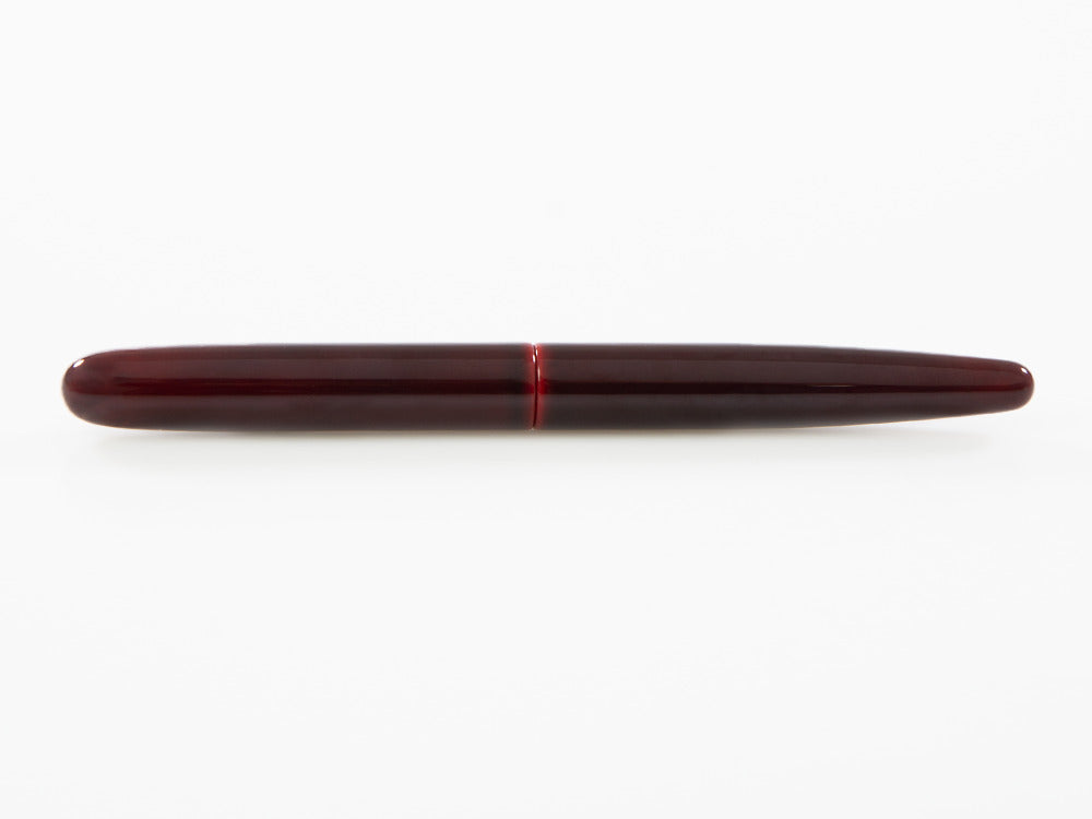 Nakaya Cigar Füllfederhalter Long Aka-Tamenuri, Ebonite, Urushi Lack