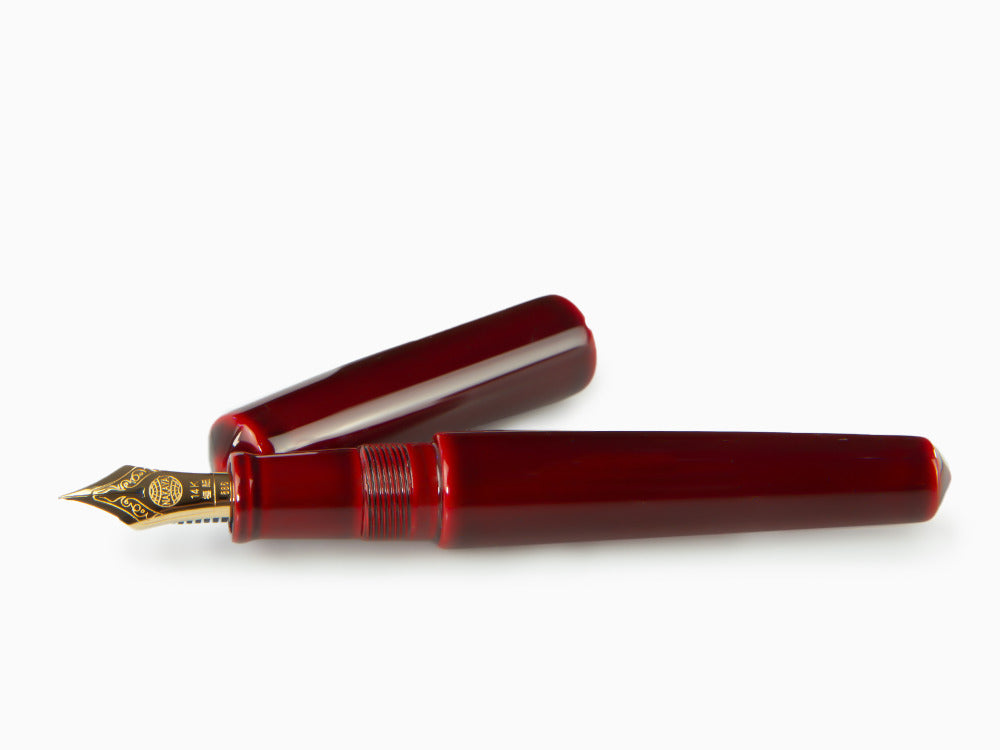 Nakaya Cigar Piccolo Füllfederhalter,Aka Tamenuri,Naturkautschuk