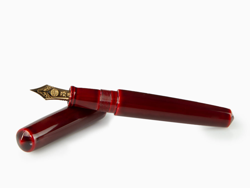 Nakaya Cigar Piccolo Füllfederhalter,Aka Tamenuri,Naturkautschuk