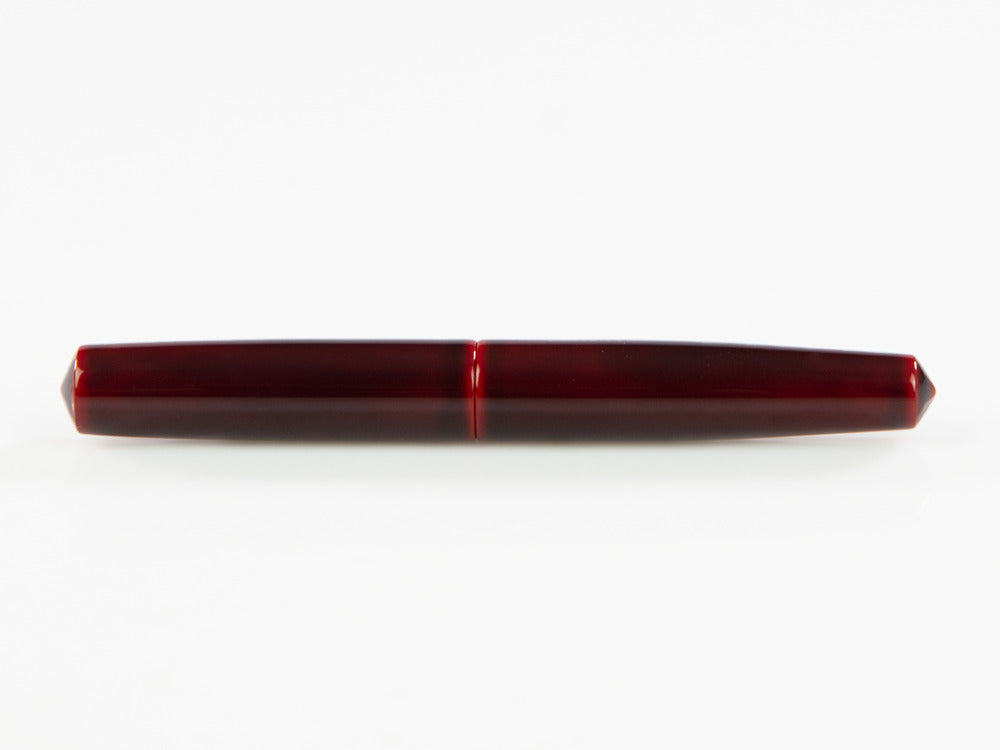 Nakaya Cigar Füllfederhalter Piccolo, Aka-Tamenuri, Ebonite, 14K Rhodium