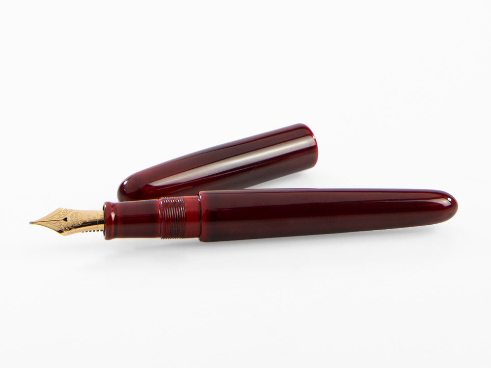 Nakaya Cigar Füllfederhalter Portable Aka-Tamenuri, Urushi Lack